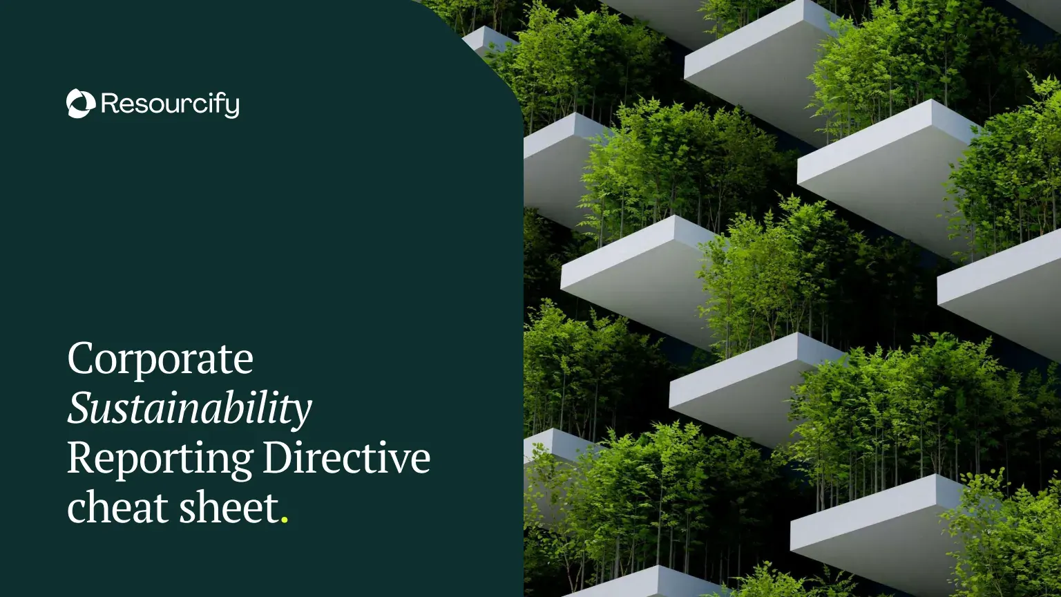 Cover of the English Corporate Sustainability Reporting Directive cheat sheet