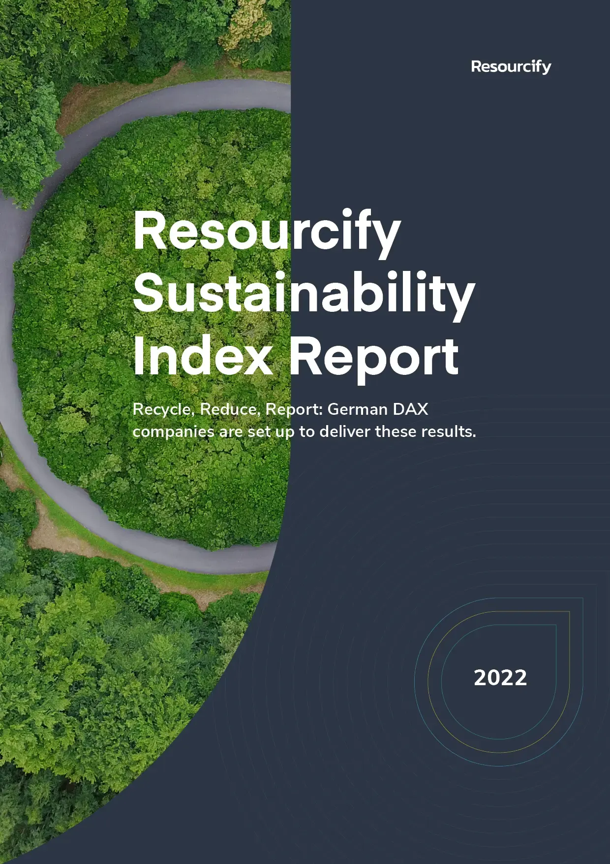 Cover of the Resourcify Sustainability Index Report 2022