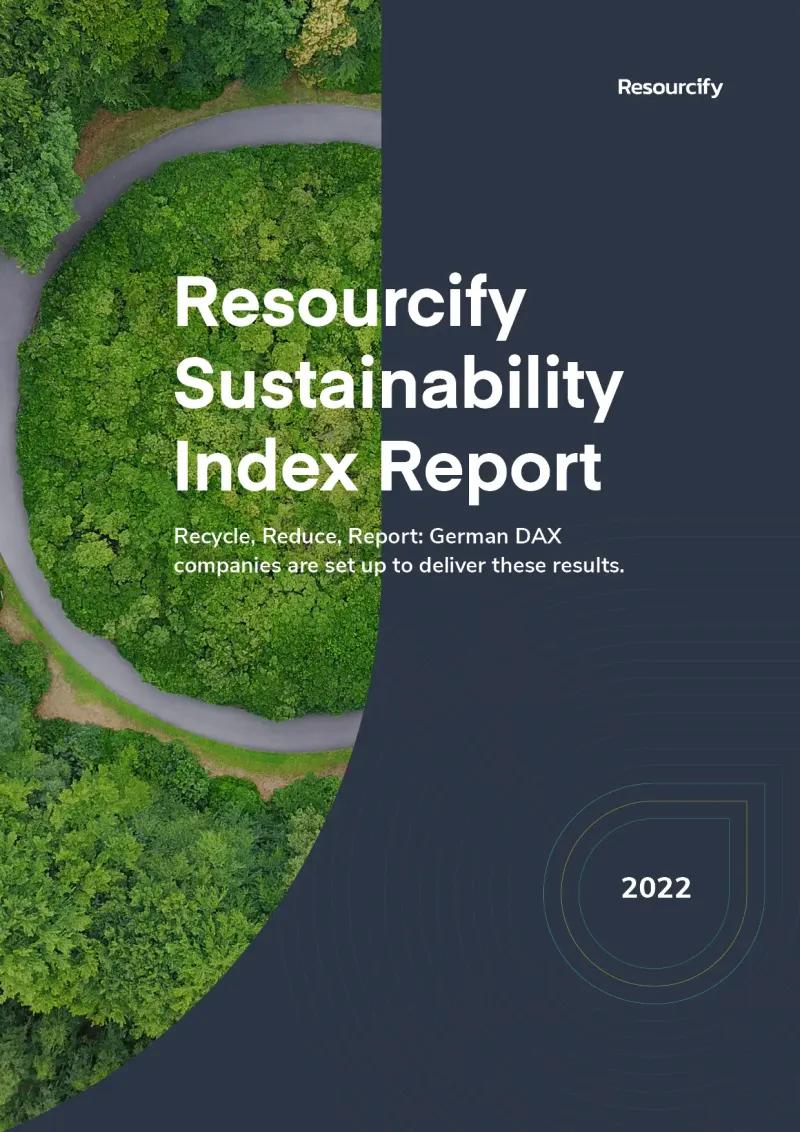 Cover of the Resourcify Sustainability Index Report 2022