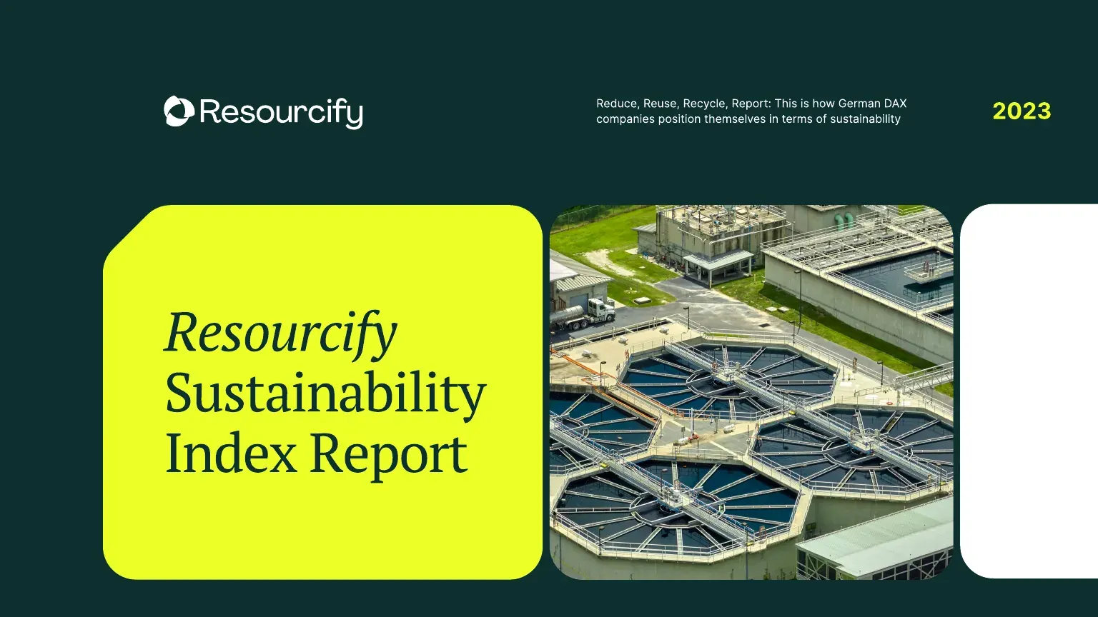 Titelseite des Resourcify Sustainability Index Report 2023