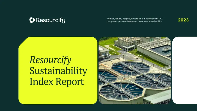 Cover of the Resourcify Sustainability Index Report 2023